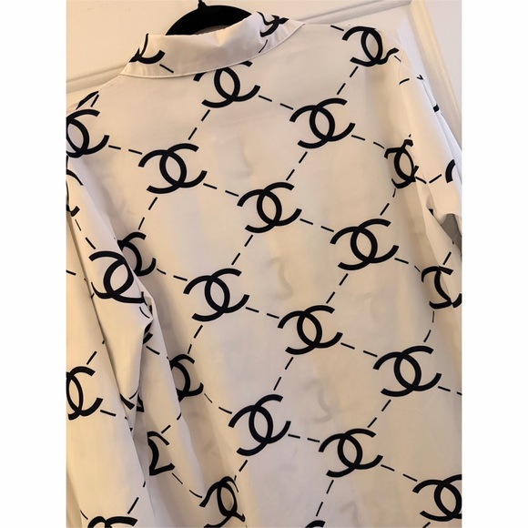 High Fashion White Button Down Lux 
Shirt! - Picture 6 of 7